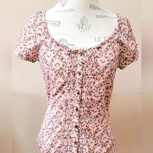 Ann Taylor Loft Floral Blouse